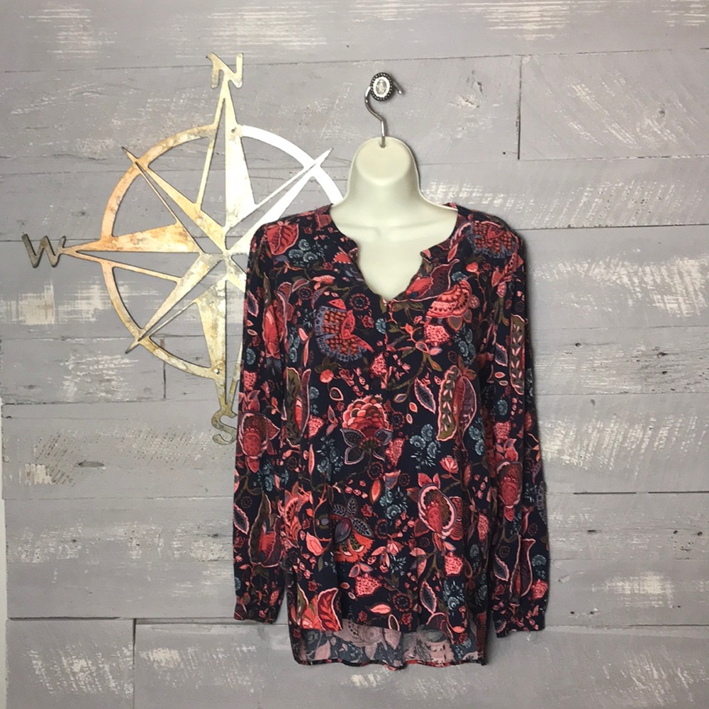 Loft multi colored top